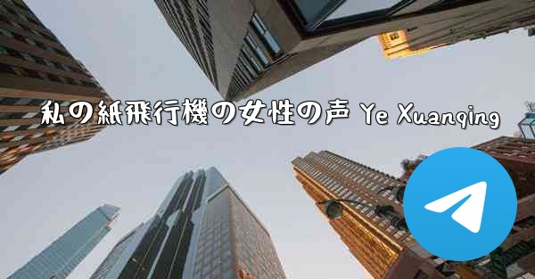 私の紙飛行機の女性の声 Ye Xuanqing