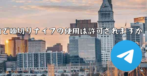 飛行機内で麺切りナイフの使用は許可されますか