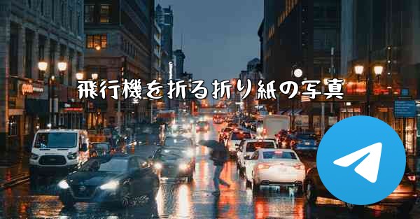 飛行機を折る折り紙の写真