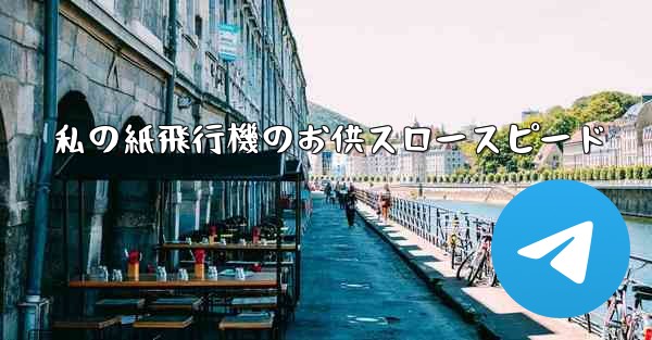 私の紙飛行機のお供スロースピード