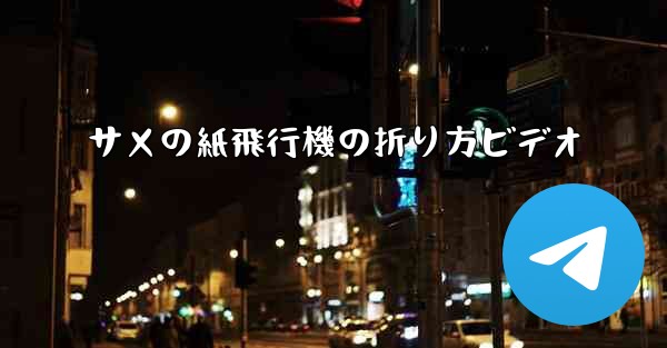 サメの紙飛行機の折り方ビデオ
