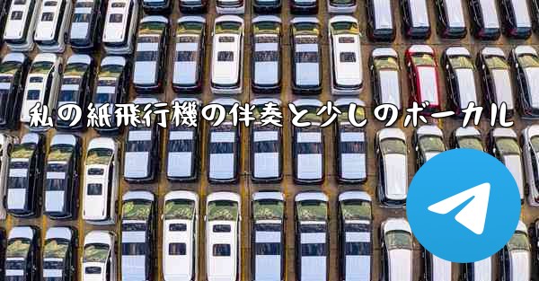 私の紙飛行機の伴奏と少しのボーカル