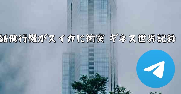 紙飛行機がスイカに衝突 ギネス世界記録