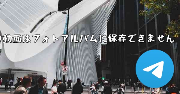 紙飛行機の動画はフォトアルバムに保存できません