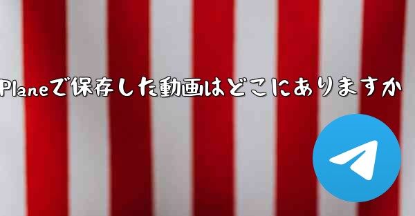 Paper Planeで保存した動画はどこにありますか