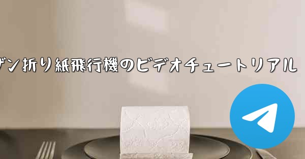 スーザン折り紙飛行機のビデオチュートリアル