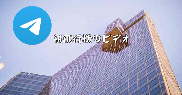 紙飛行機のビデオ