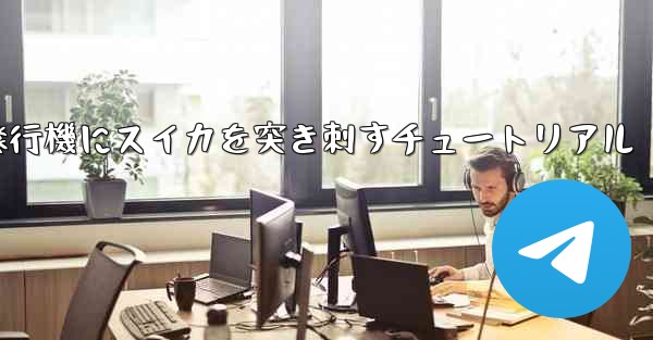 紙飛行機にスイカを突き刺すチュートリアル