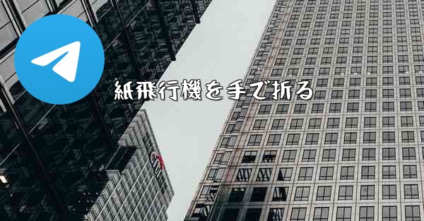 <b>紙飛行機を手で折る</b>