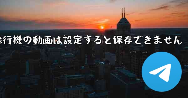 紙飛行機の動画は設定すると保存できません