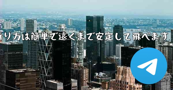 紙飛行機の折り方は簡単で遠くまで安定して飛べます