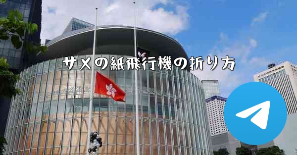 サメの紙飛行機の折り方
