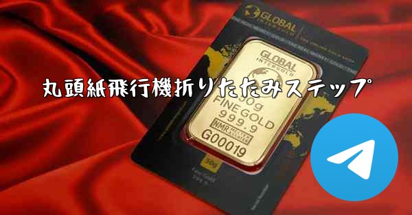 丸頭紙飛行機折りたたみステップ