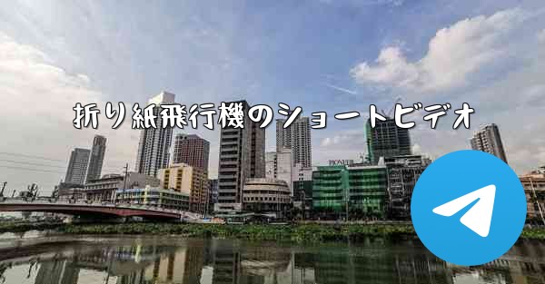 折り紙飛行機のショートビデオ