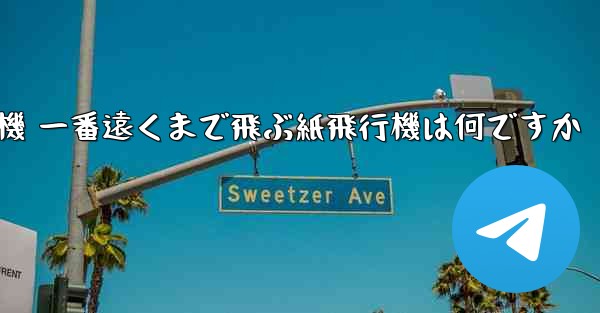 <b>折り紙飛行機 一番遠くまで飛ぶ紙飛行機は何ですか</b>