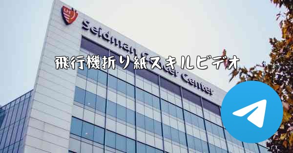 飛行機折り紙スキルビデオ