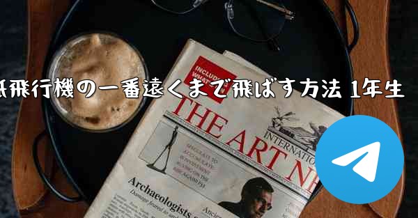 <b>折り紙飛行機の一番遠くまで飛ばす方法 1年生</b>