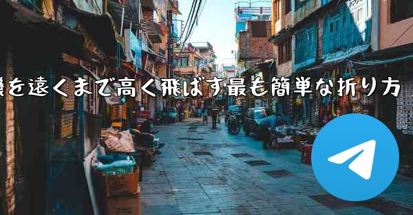 <b>紙飛行機を遠くまで高く飛ばす最も簡単な折り方</b>