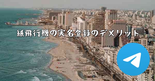 紙飛行機の実名登録のデメリット