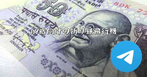 69歳向けの折り紙飛行機