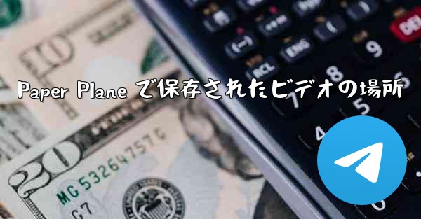 Paper Plane で保存されたビデオの場所