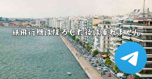 紙飛行機は降ろした後は乗れません