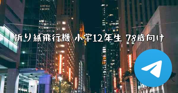 折り紙飛行機 小学12年生 78歳向け