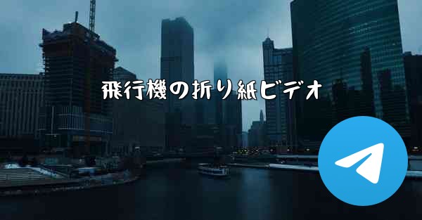 <b>飛行機の折り紙ビデオ</b>