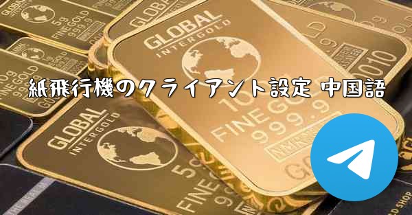 紙飛行機のクライアント設定 中国語