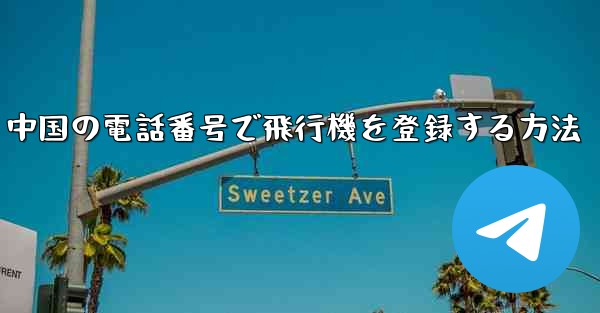 中国の電話番号で飛行機を登録する方法