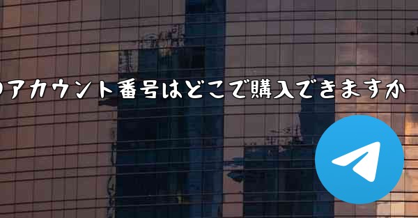 紙飛行機のアカウント番号はどこで購入できますか