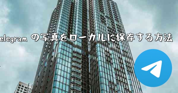 <b>Telegram の写真をローカルに保存する方法</b>