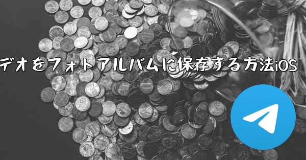 <b>Telegramビデオをフォトアルバムに保存する方法iOS</b>