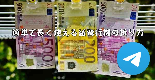<b>簡単で長く使える紙飛行機の折り方</b>