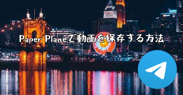 Paper Planeで動画を保存する方法