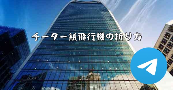 チーター紙飛行機の折り方