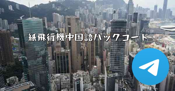 紙飛行機中国語パックコード