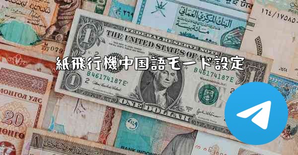 紙飛行機中国語モード設定