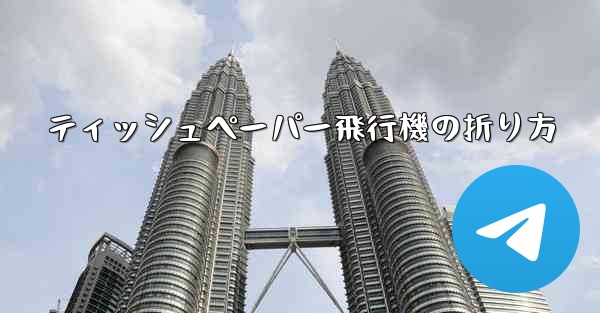 ティッシュペーパー飛行機の折り方