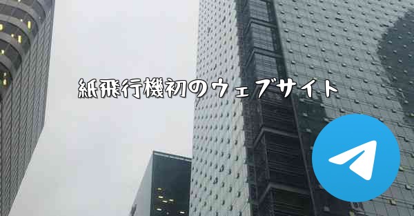 紙飛行機初のウェブサイト