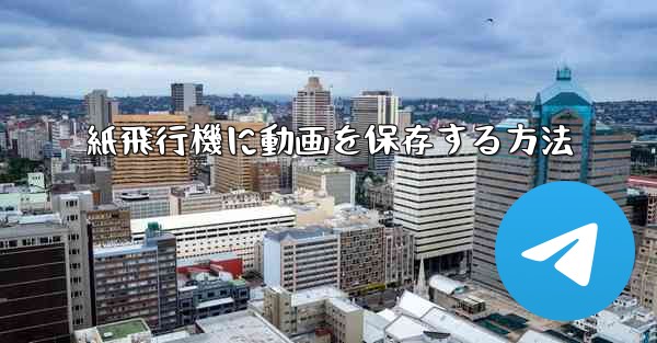 紙飛行機に動画を保存する方法