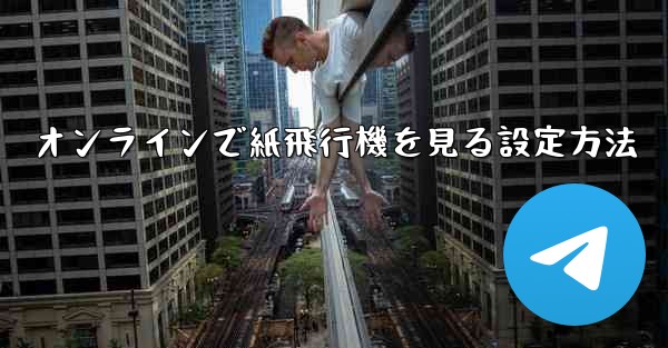 オンラインで紙飛行機を見る設定方法