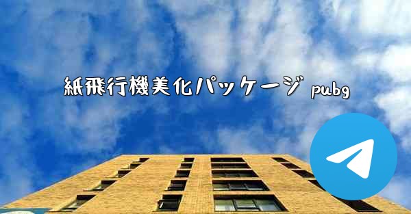 <b>紙飛行機美化パッケージ pubg</b>