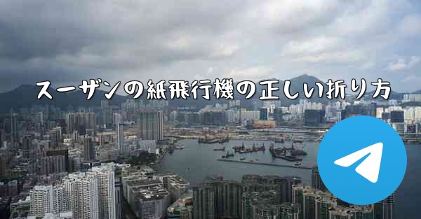 スーザンの紙飛行機の正しい折り方