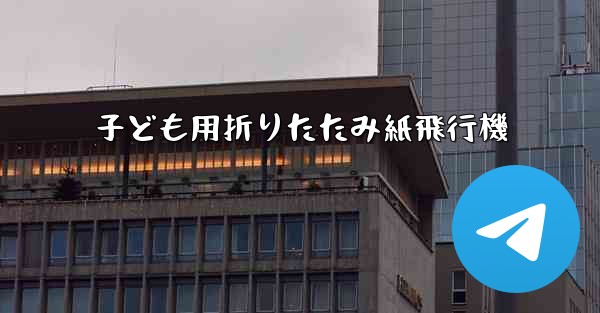 <b>子ども用折りたたみ紙飛行機</b>