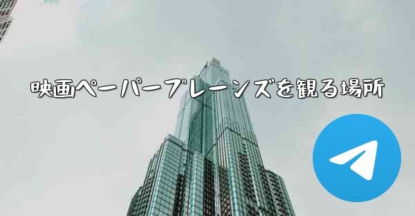 <b>映画ペーパープレーンズを観る場所</b>