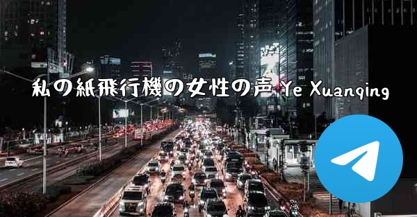 私の紙飛行機の女性の声 Ye Xuanqing