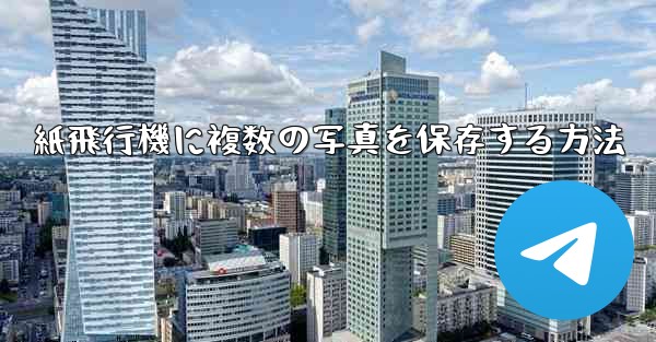 紙飛行機に複数の写真を保存する方法