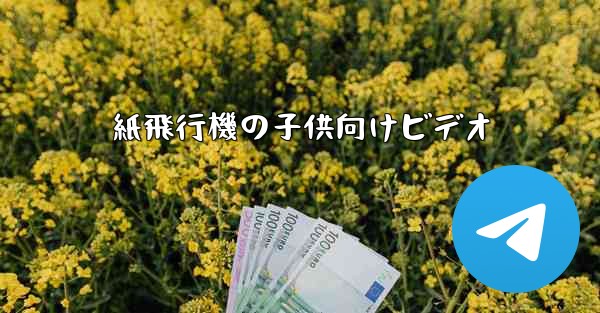 紙飛行機の子供向けビデオ