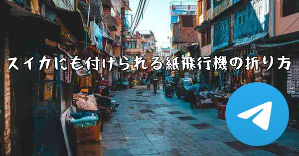 スイカにも付けられる紙飛行機の折り方